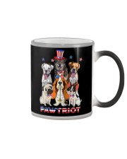Pawtriot Independence day Color Changing Mug tile