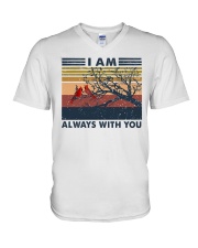 I am always with you V-Neck T-Shirt tile