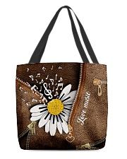 Love Music Leather Pattern Print All-over Tote front