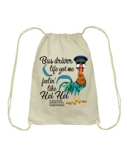 Bus driver life got me feelin like hei hei Drawstring Bag tile