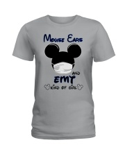 Mouse ears and emt kind of girl Ladies T-Shirt tile