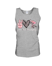 Peace love hairstyling Unisex Tank tile