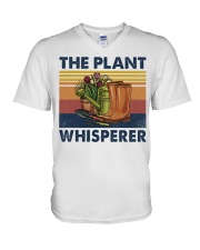 The plant whisperer V-Neck T-Shirt tile