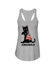 Ameowica Independence day Ladies Flowy Tank tile