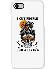 I cut people for a living Phone Case tile