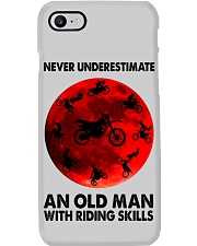 Never underestimate an old man Phone Case tile