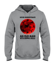 Never underestimate an old man Hooded Sweatshirt tile