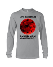 Never underestimate an old man Long Sleeve Tee tile
