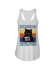 I shoot people Ladies Flowy Tank tile