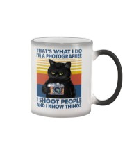 I shoot people Color Changing Mug tile