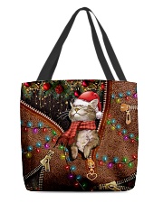 Meowy Christmas All-over Tote back