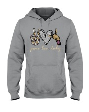 Peace Love Donkey Hooded Sweatshirt tile