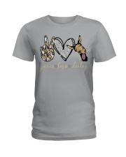 Peace Love Donkey Ladies T-Shirt tile