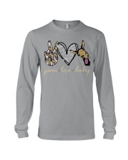Peace Love Donkey Long Sleeve Tee tile