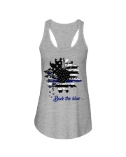 Back the blue Ladies Flowy Tank tile