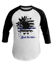 Back the blue Baseball Tee tile