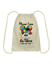 Mouse ears and au-some kind of girl Drawstring Bag tile