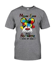 Mouse ears and au-some kind of girl Classic T-Shirt front