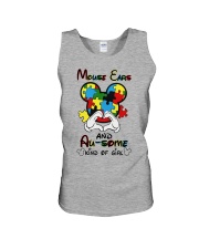 Mouse ears and au-some kind of girl Unisex Tank tile