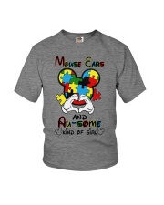 Mouse ears and au-some kind of girl Youth T-Shirt tile