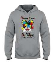 Mouse ears and au-some kind of girl Hooded Sweatshirt tile