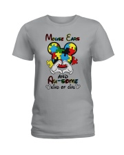 Mouse ears and au-some kind of girl Ladies T-Shirt tile