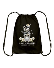 Fight Like A Girl Drawstring Bag tile