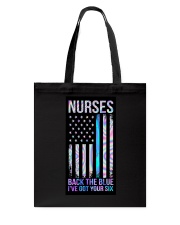 Nurse back the blue Tote Bag tile