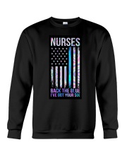 Nurse back the blue Crewneck Sweatshirt tile