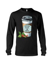 Can't mask my love for coffee Long Sleeve Tee tile