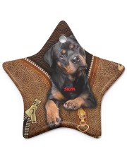 Rottweilers leather pattern print Star Ornament (Porcelain) tile