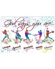 God says you are 17x11 Poster front