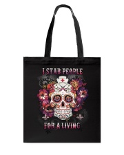 I stab people for a living Tote Bag tile