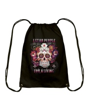 I stab people for a living Drawstring Bag tile