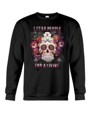 I stab people for a living Crewneck Sweatshirt tile