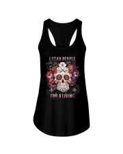 I stab people for a living Ladies Flowy Tank tile