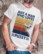 Just a man who loves Classic T-Shirt lifestyle-mens-crewneck-front-4