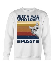 Just a man who loves Crewneck Sweatshirt tile