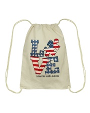 Love America Drawstring Bag tile