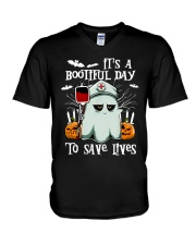 It's a bootiful day to save lives V-Neck T-Shirt tile