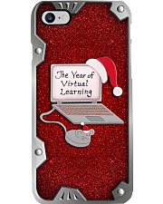 The Year Of Virtual Learning Metal Pattern Print Phone Case i-phone-8-case