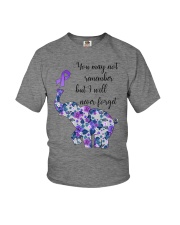You may not remember but I will never forget Youth T-Shirt tile
