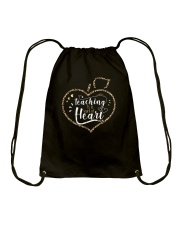 Teaching is a work of heart Drawstring Bag tile