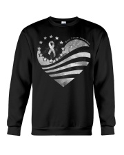 American flag heart Crewneck Sweatshirt front