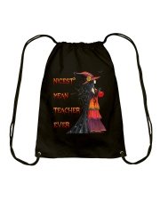 Nicest mean teacher ever Drawstring Bag tile