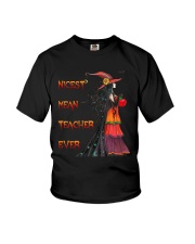 Nicest mean teacher ever Youth T-Shirt tile