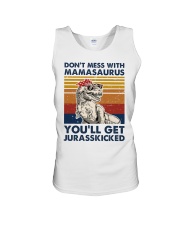 Don't mess with mamasaurus Unisex Tank tile