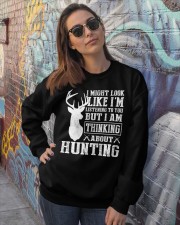I might look like I'm listening Crewneck Sweatshirt lifestyle-unisex-sweatshirt-front-3