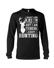 I might look like I'm listening Long Sleeve Tee tile