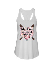 My home is calling I must go Ladies Flowy Tank tile